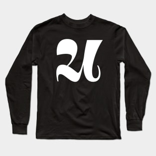 Lettering U Long Sleeve T-Shirt